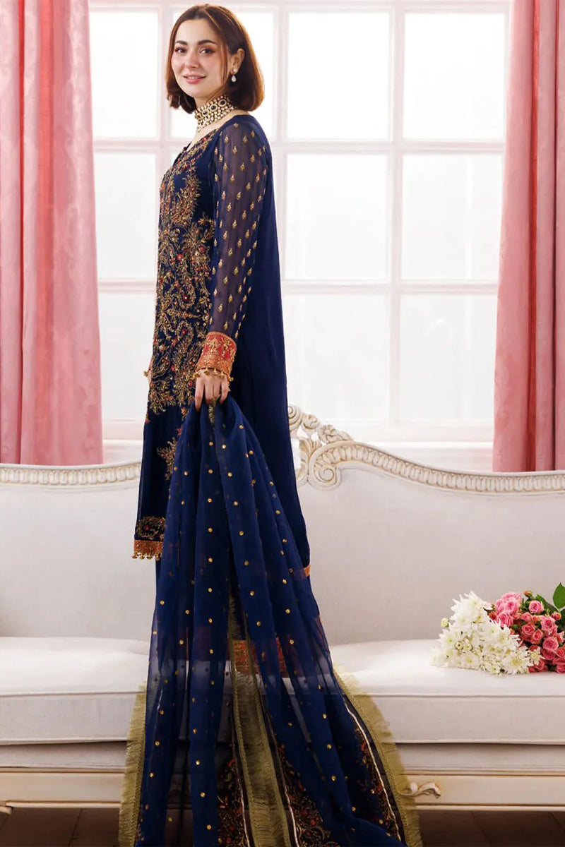 4-PC Charizma Unstitched Luxury Collection DJ5-07