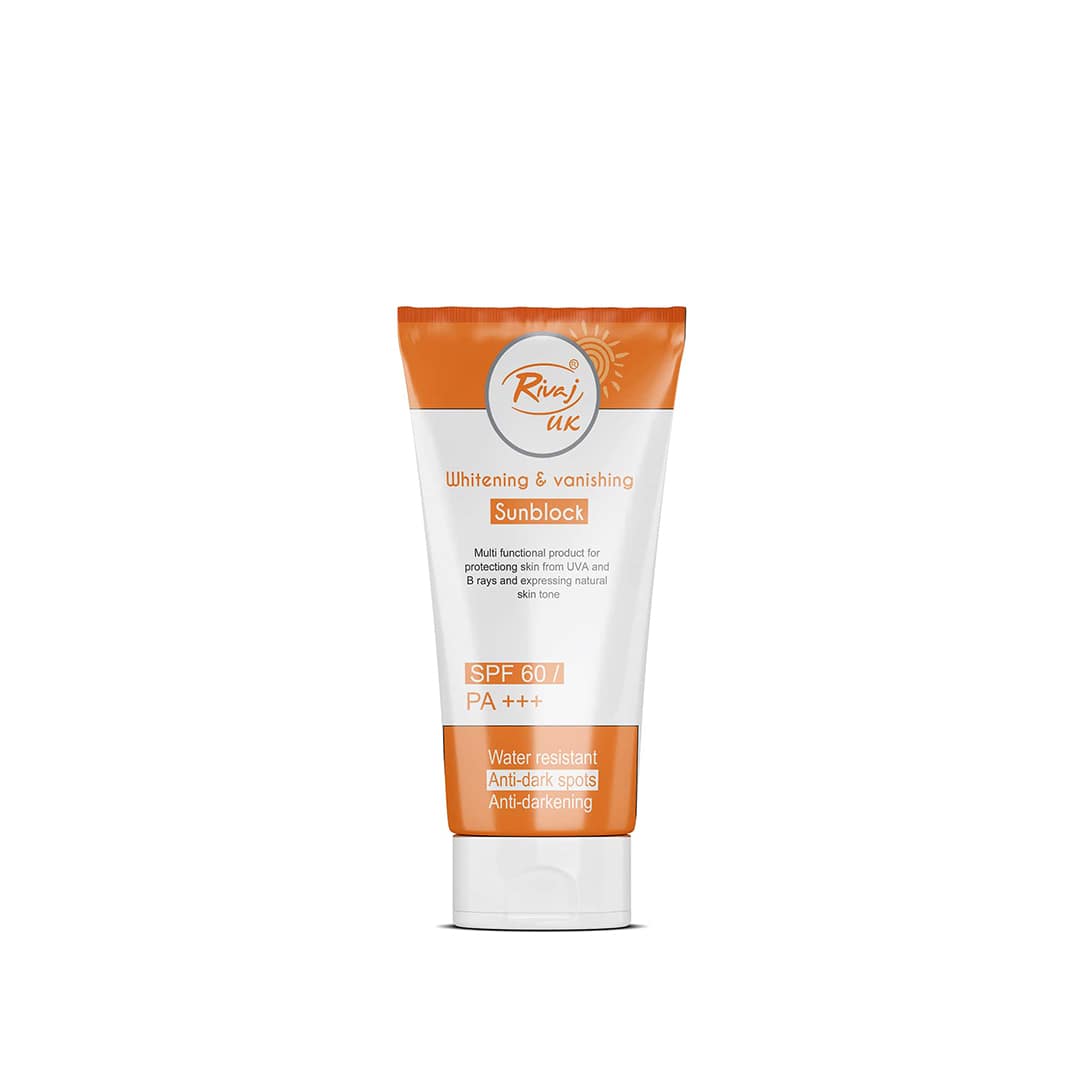 Rivaj UK Sunblock Whitening & Vanishing SPF60 (40ml)