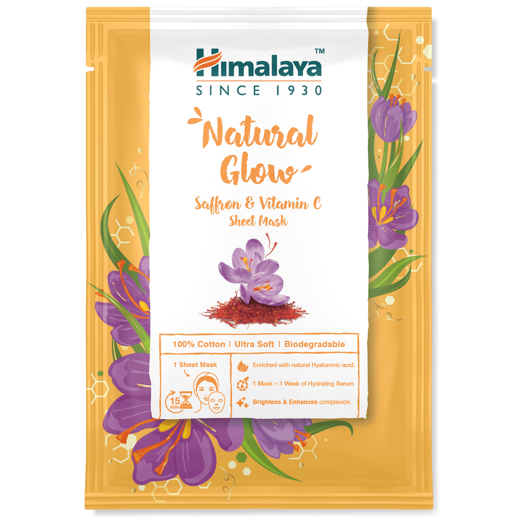 Himalaya Herbal Natural Glow Saffron & Vitamin C Sheet Mask