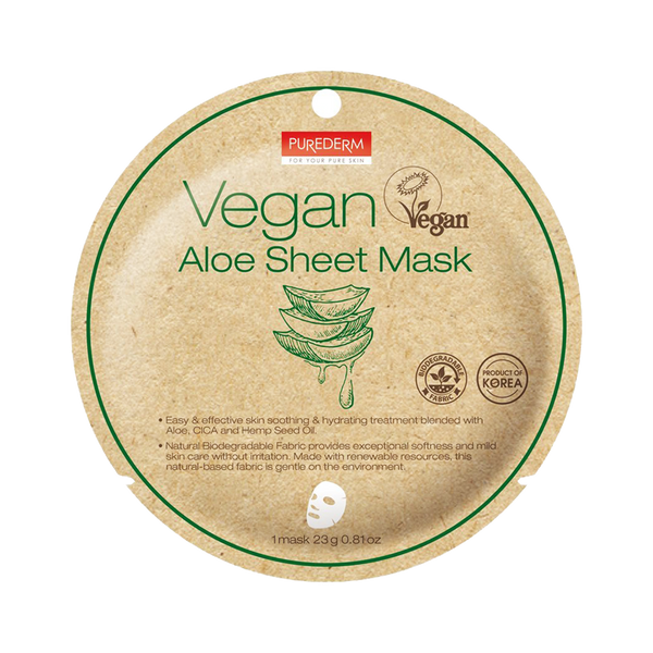 Purederm Vegan Aloe Sheet Mask