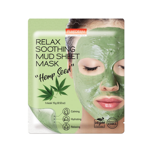 Purederm Relax Soothing Mud Sheet Mask