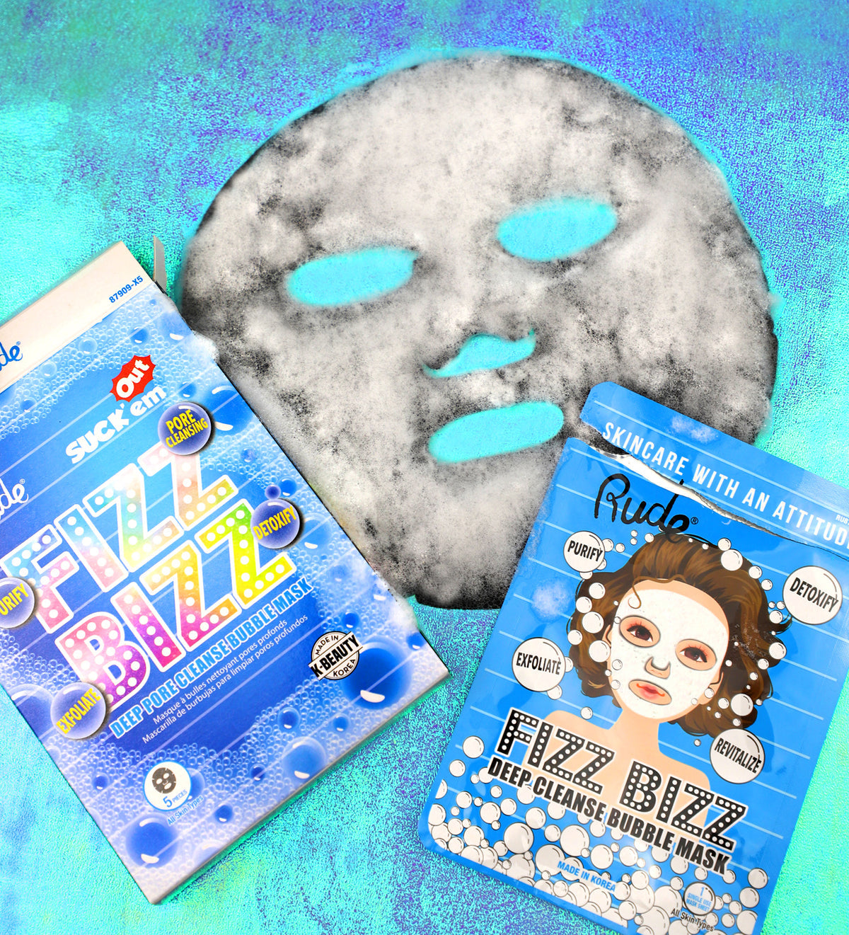 Rude Fizz Bizz Cleanse Bubble Single Mask