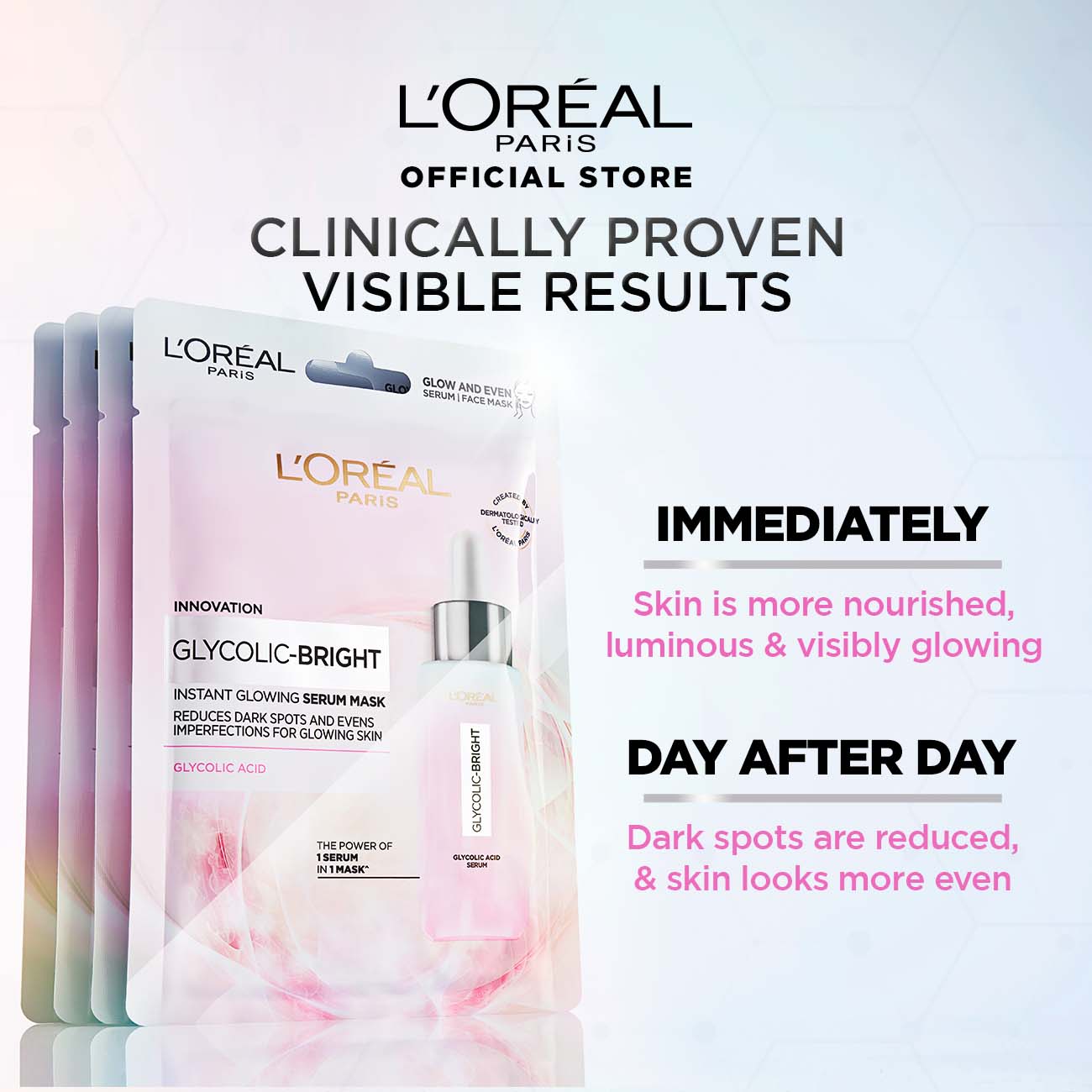 L'Oreal Paris Glycolic Bright Instant Glowing Serum Mask