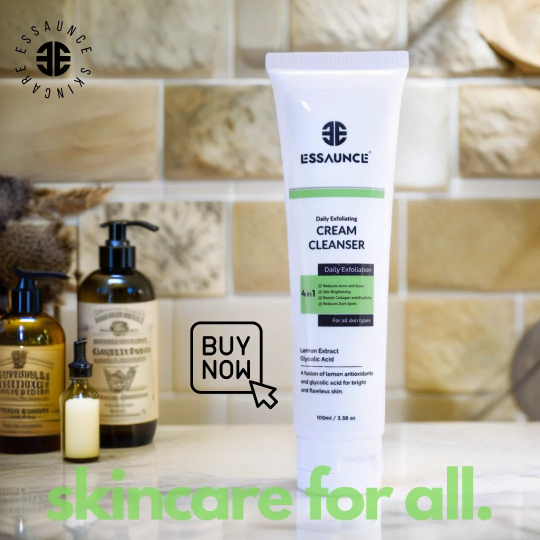 Essaunce Daily Exfoliating Cream Cleanser With Lemon Extract 100ml