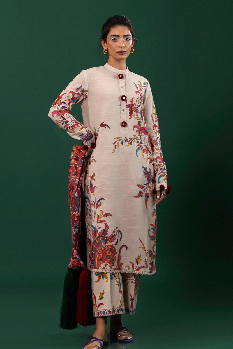 Mahay by Sana Safinaz Embroidered Slub 2Pc - D-22A