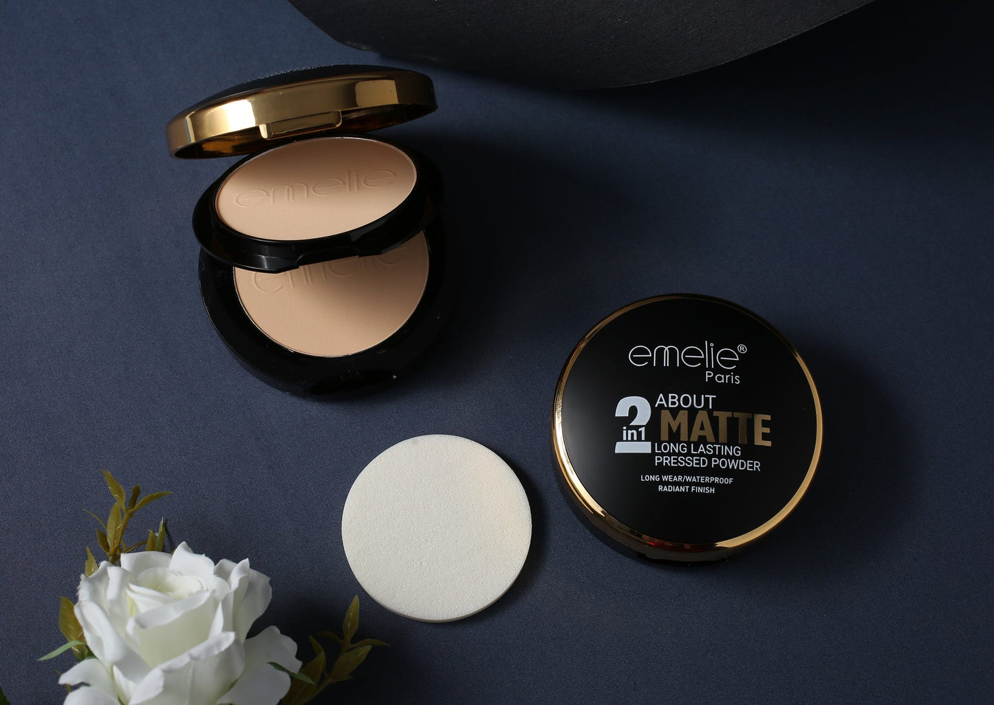 Emelie 2 in 1 Matte Pressed Powder