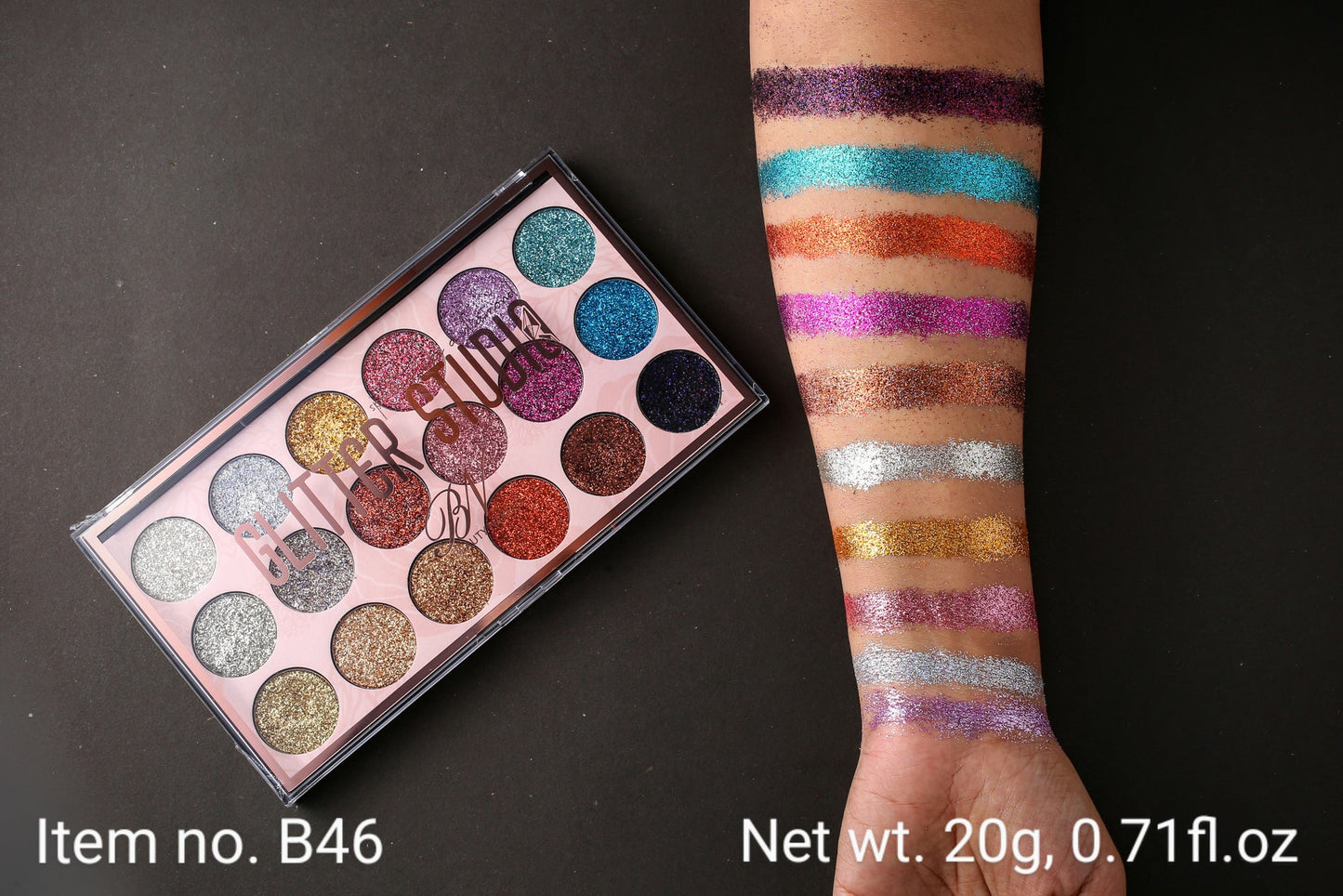 Beauty Naked 18 Colour Glitter Kit