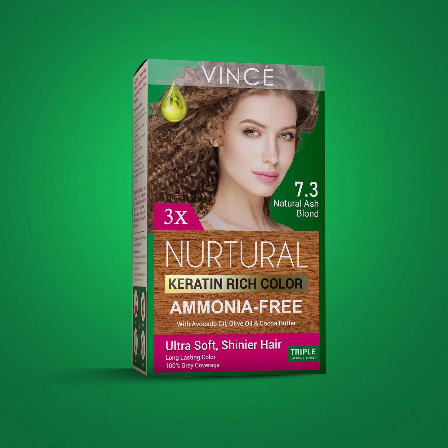 Vince - 7.3 - Natural Ash Blond - Nurtural Women Hair Color