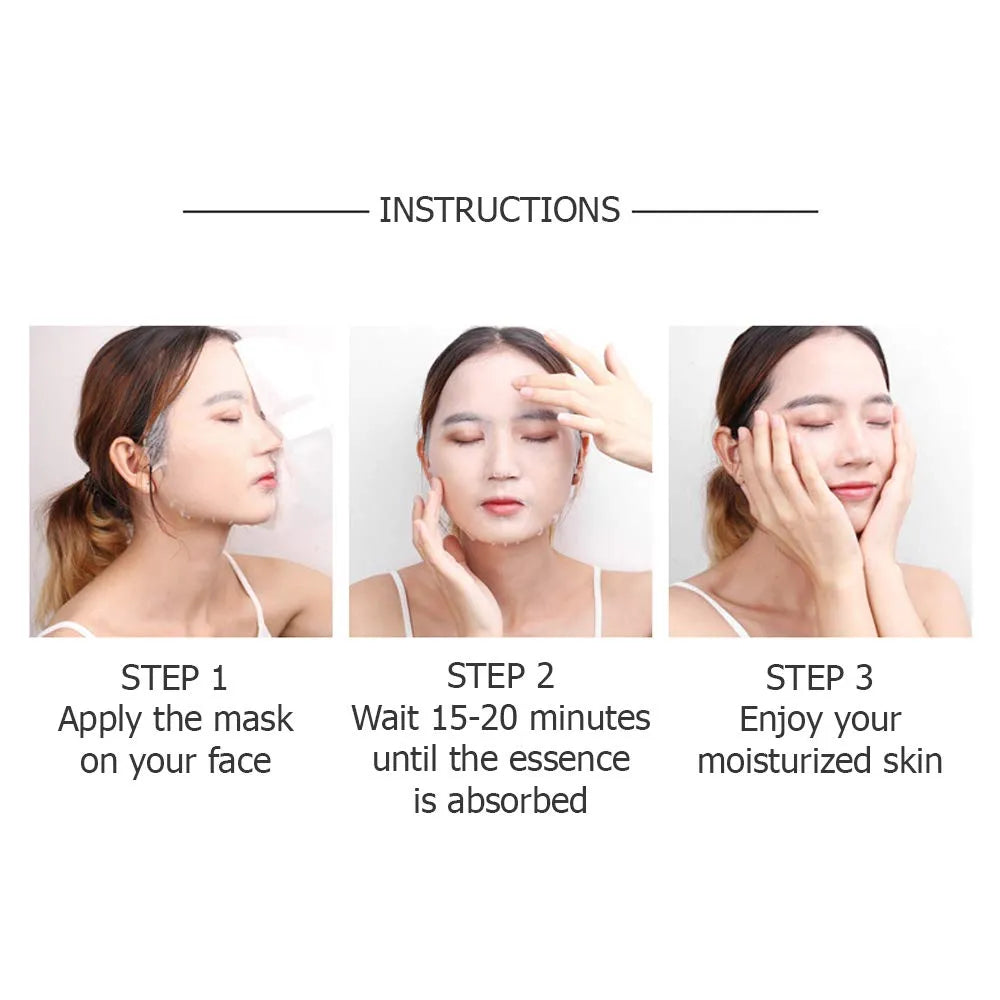 SADOER 24K Gold Ampoule Serum Sheet Mask – Hydrating, Brightening & Whitening Facial Treatment