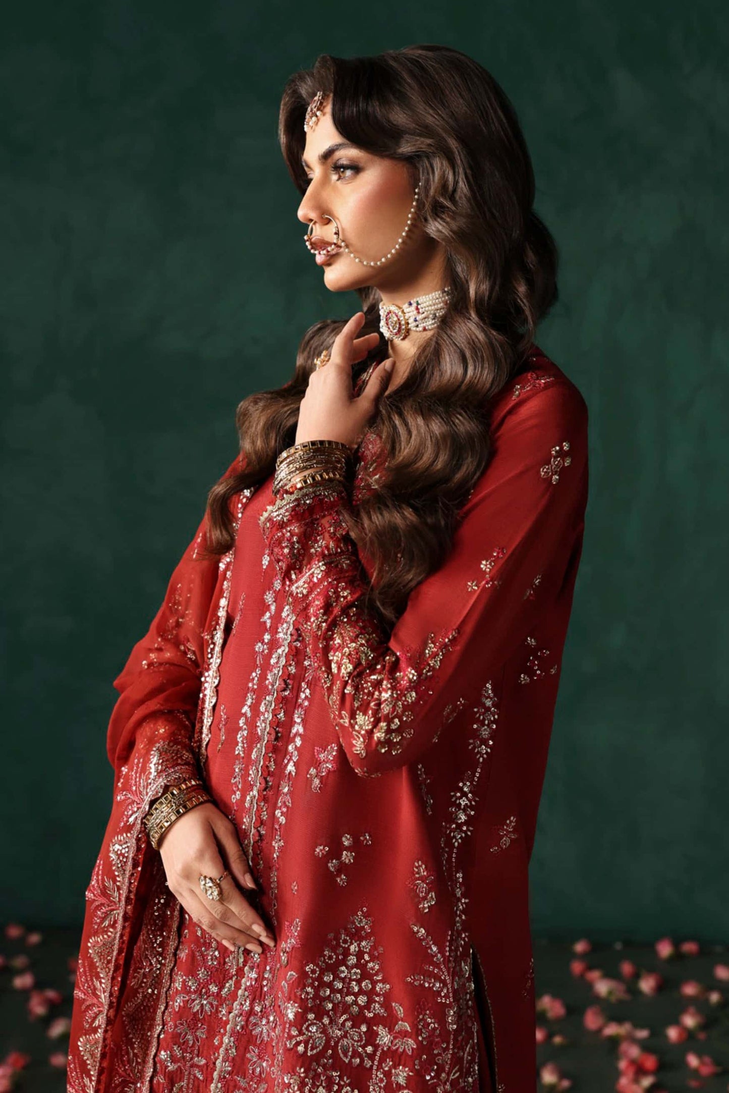 Afrozeh – DIVANI SILK EDIT ’25 “Tajdaar” | Luxury Silk Dress | Up to 50% OFF | Original Afrozeh Pakistan