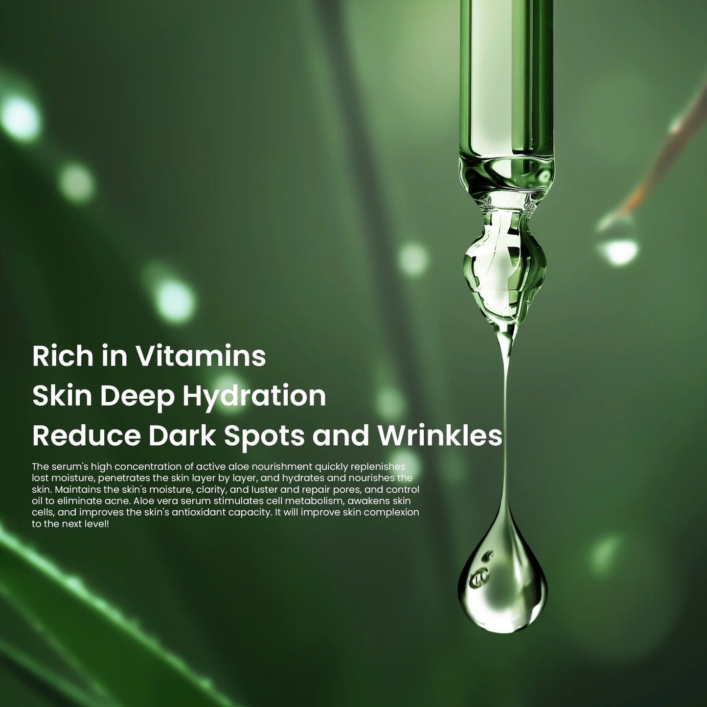 Rivaj Aloe Vera Face Serum 30ml – Hydrating, Pore-Refining, Dark Spot & Acne Control Serum for All Skin Types