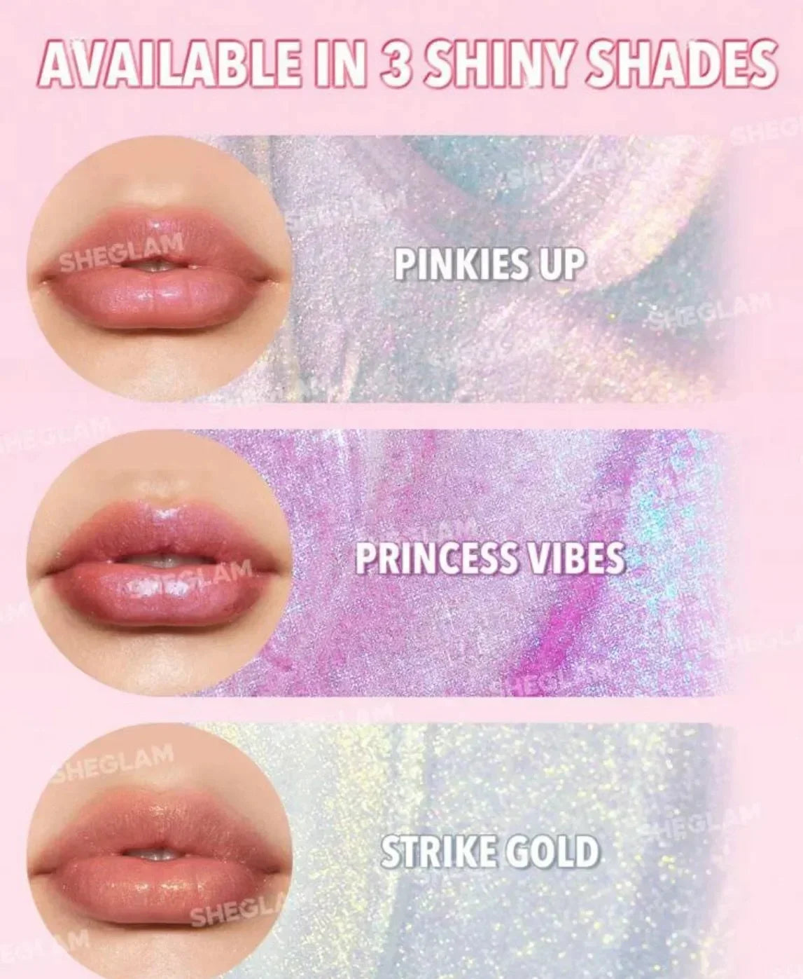 Ultimate Gloss Combo – Sheglam Lip Oil, Lip Glaze & Pro Makeup Brushes ✨