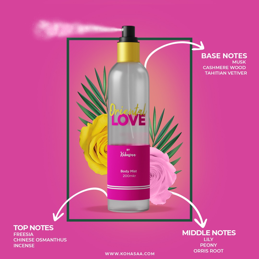 Kohasaa by truly komal body mist 200ml
