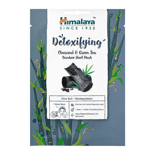 Himalaya Herbal Detoxifying Charcoal & Green Tea Bamboo Sheet Face Mask