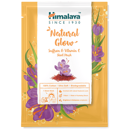Himalaya Herbal Natural Glow Saffron & Vitamin C Sheet Mask