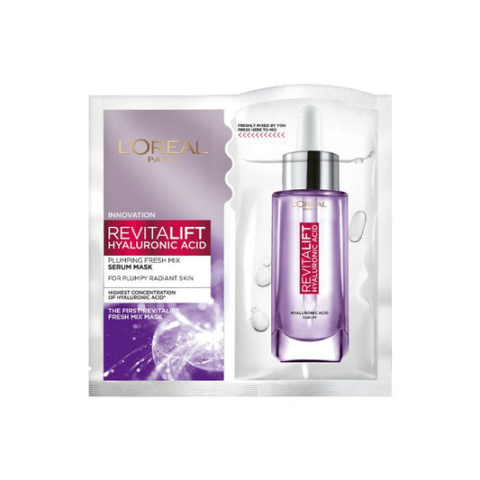 L'Oreal Paris Revitalift Hyaluronic Acid Plumping Fresh Mix Serum Mask X 1