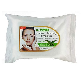 BioMiracle Makeup Cleansing Towelettes Aloe Vera 30Pcs