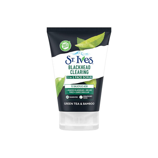 St. Ives Green Tea & Bamboo Blackhead Clearing 3 In 1 Face Scrub 100g