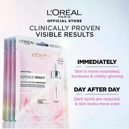 L'Oreal Paris Glycolic Bright Instant Glowing Serum Mask