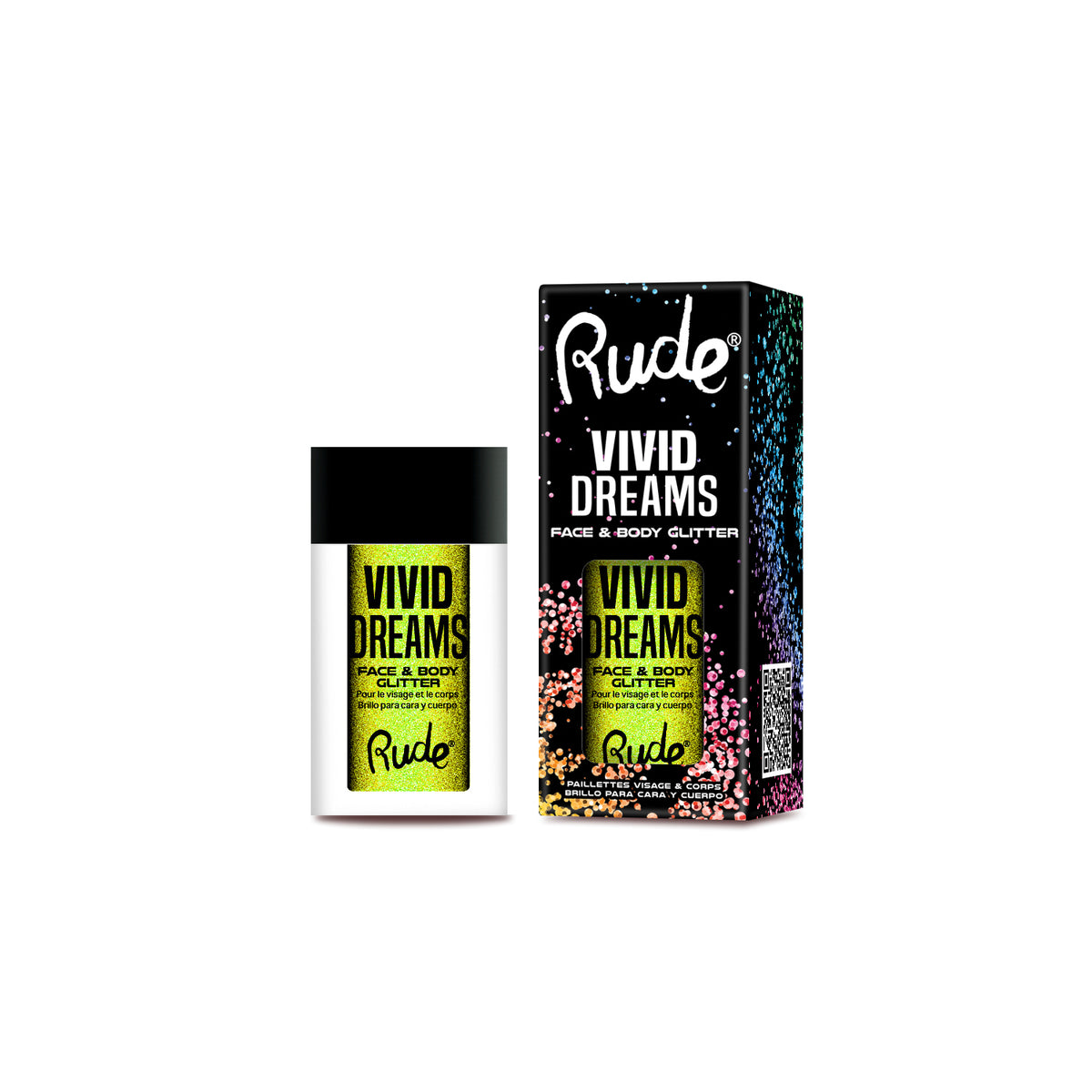 Rude Vivid Dreams Face & Body Glitter