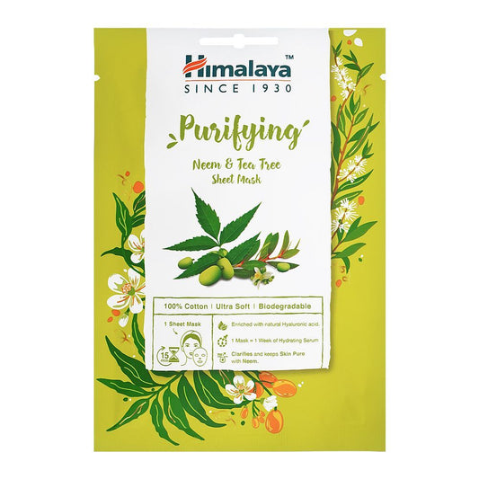 Himalaya Herbal Purifying Neem & Tea Tree Sheet Mask 30ml