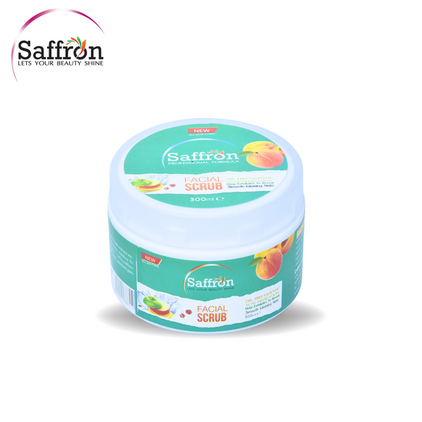 Saffron Whitening Facial Scrub Jar 300ml