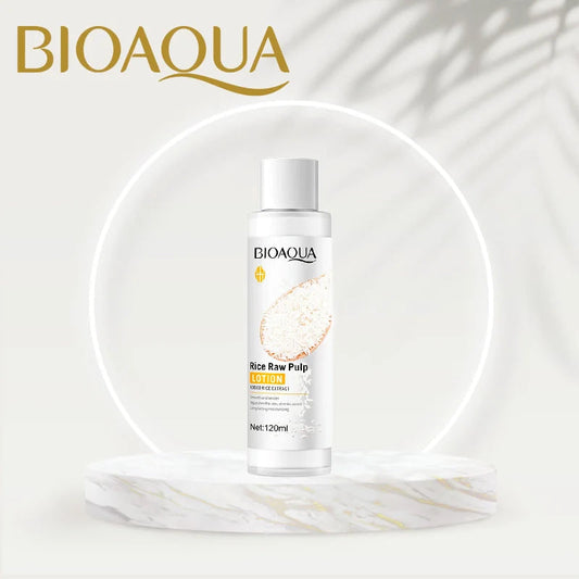 Bioaqua Rice Raw Pulp Lotion 120ml – Whitening & Moisturizing Face Lotion for Glowing Skin