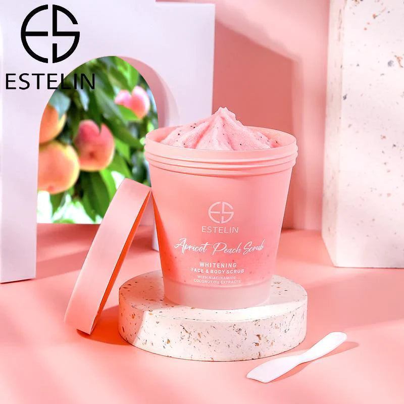 Estelin Apricot Peach Face & Body Whitening Scrub 280G