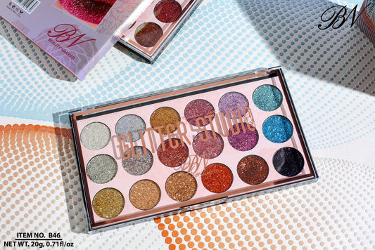 Beauty Naked 18 Colour Glitter Kit
