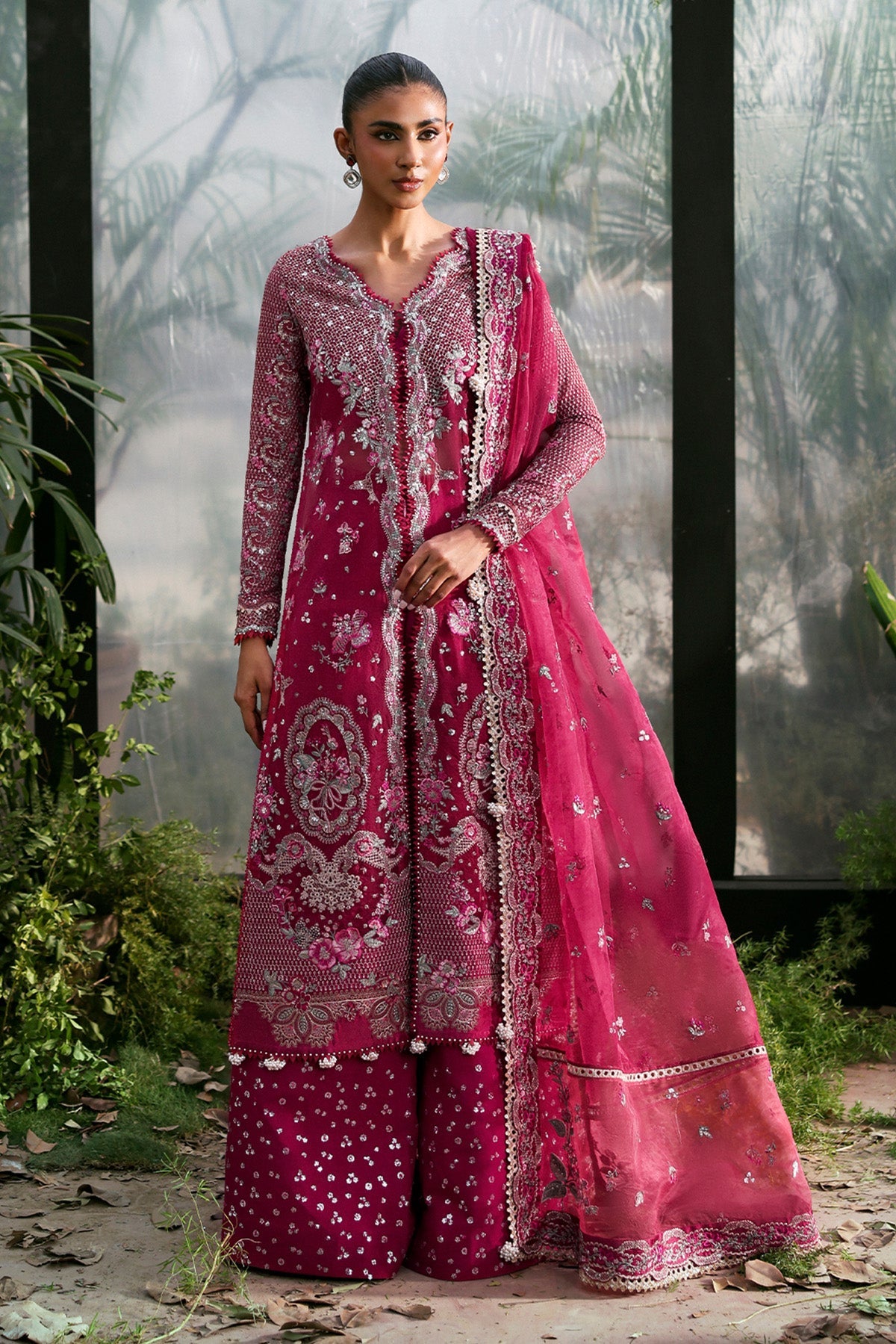 Afrozeh – Le Fuchsia Festive ’25 “ROWAN” | Luxury Festive Dress | Up to 50% OFF | Original Afrozeh Pakistan
