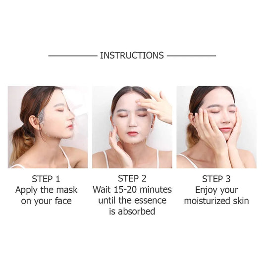 SADOER 24K Gold Ampoule Serum Sheet Mask – Hydrating, Brightening & Whitening Facial Treatment