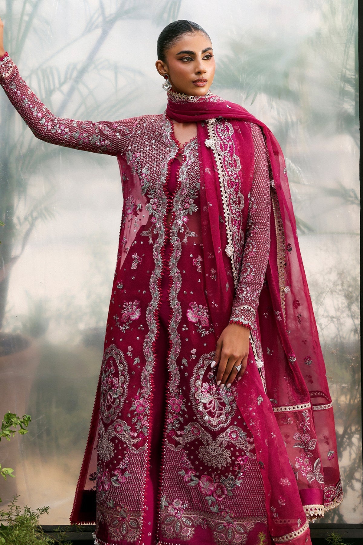 Afrozeh – Le Fuchsia Festive ’25 “ROWAN” | Luxury Festive Dress | Up to 50% OFF | Original Afrozeh Pakistan