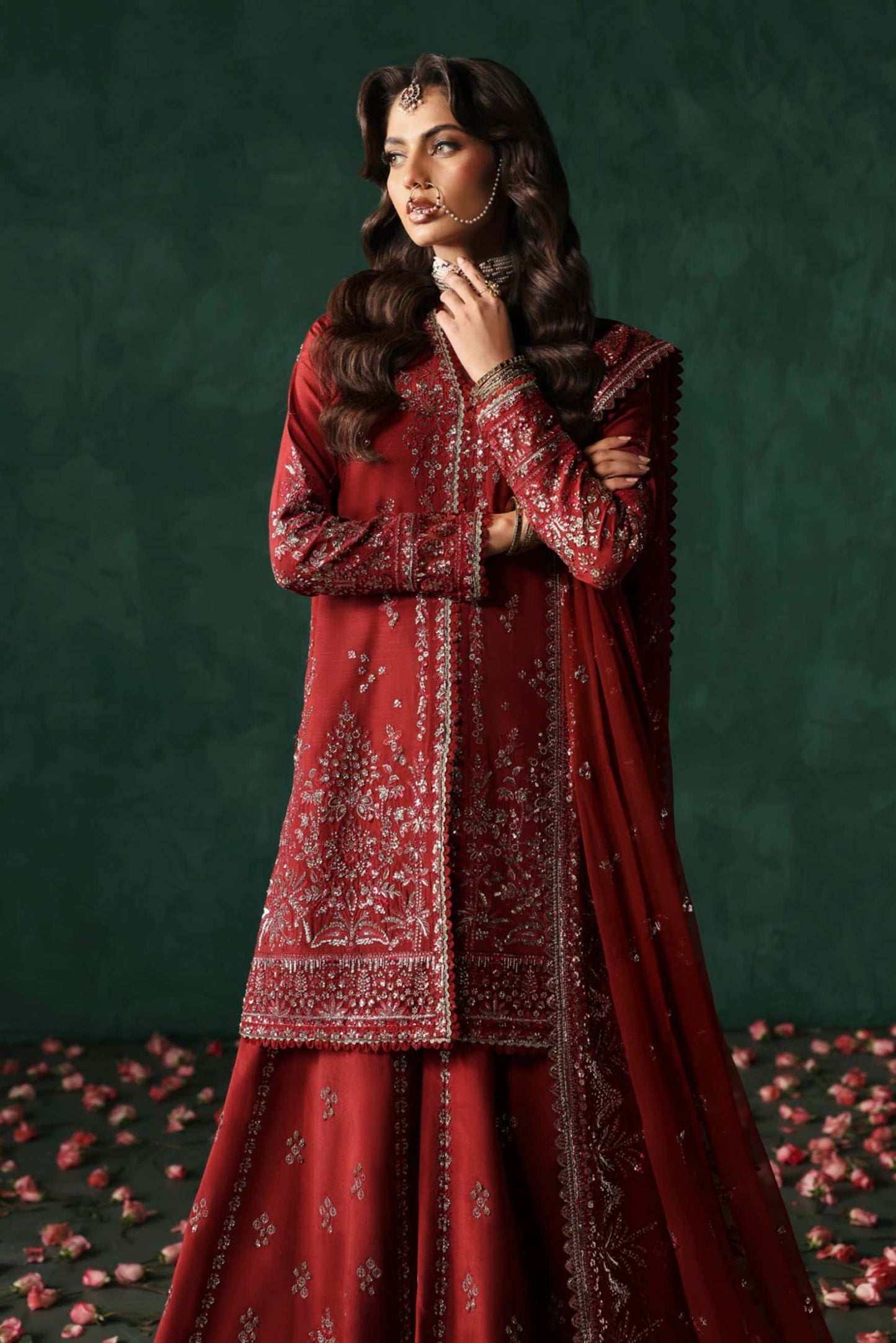 Afrozeh – DIVANI SILK EDIT ’25 “Tajdaar” | Luxury Silk Dress | Up to 50% OFF | Original Afrozeh Pakistan