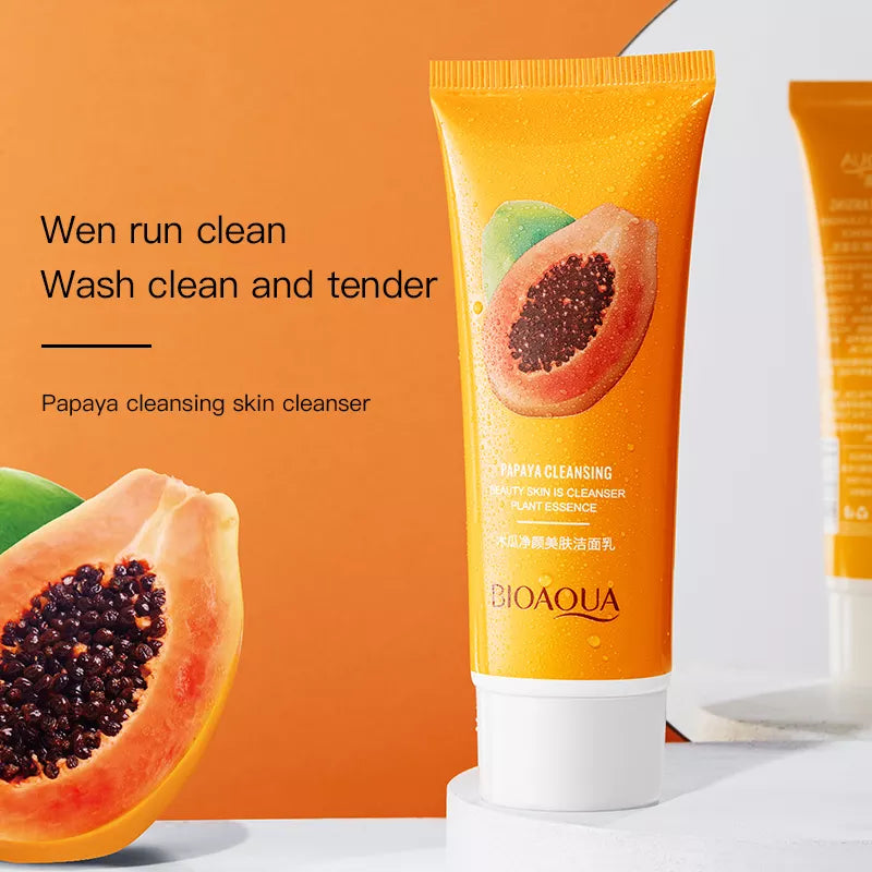 Bioaqua Papaya Cleansing Skin Beauty Cleanser 100G