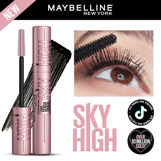 Maybelline Lash Sensational Sky High Mascara – Very Black | Lengthening & Volumizing Mascara by Maybelline New York