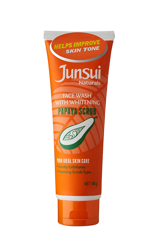 Junsui Naturals Papaya Scrub Wash With Whitening 50g