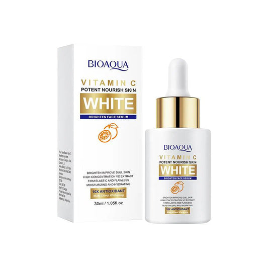 BIOAQUA Vitamin C White Brightening Face Serum 30ml – Whitening, Moisturizing & Skin Repair Essence for All Skin Types