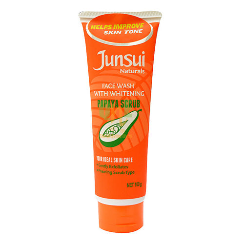Junsui Naturals Face Wash with Whitening Papaya Scrub 100gm
