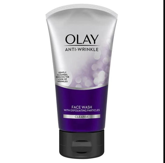 Olay Anti-Wrinkle Face Wash Age Defying Cleanser Exfoliating Micro-Beads 150ml