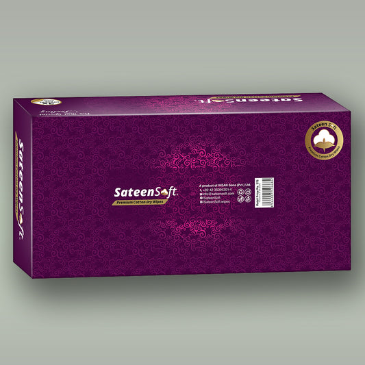 Sateen Soft Tissue nhi Wipe Jumbo Purple