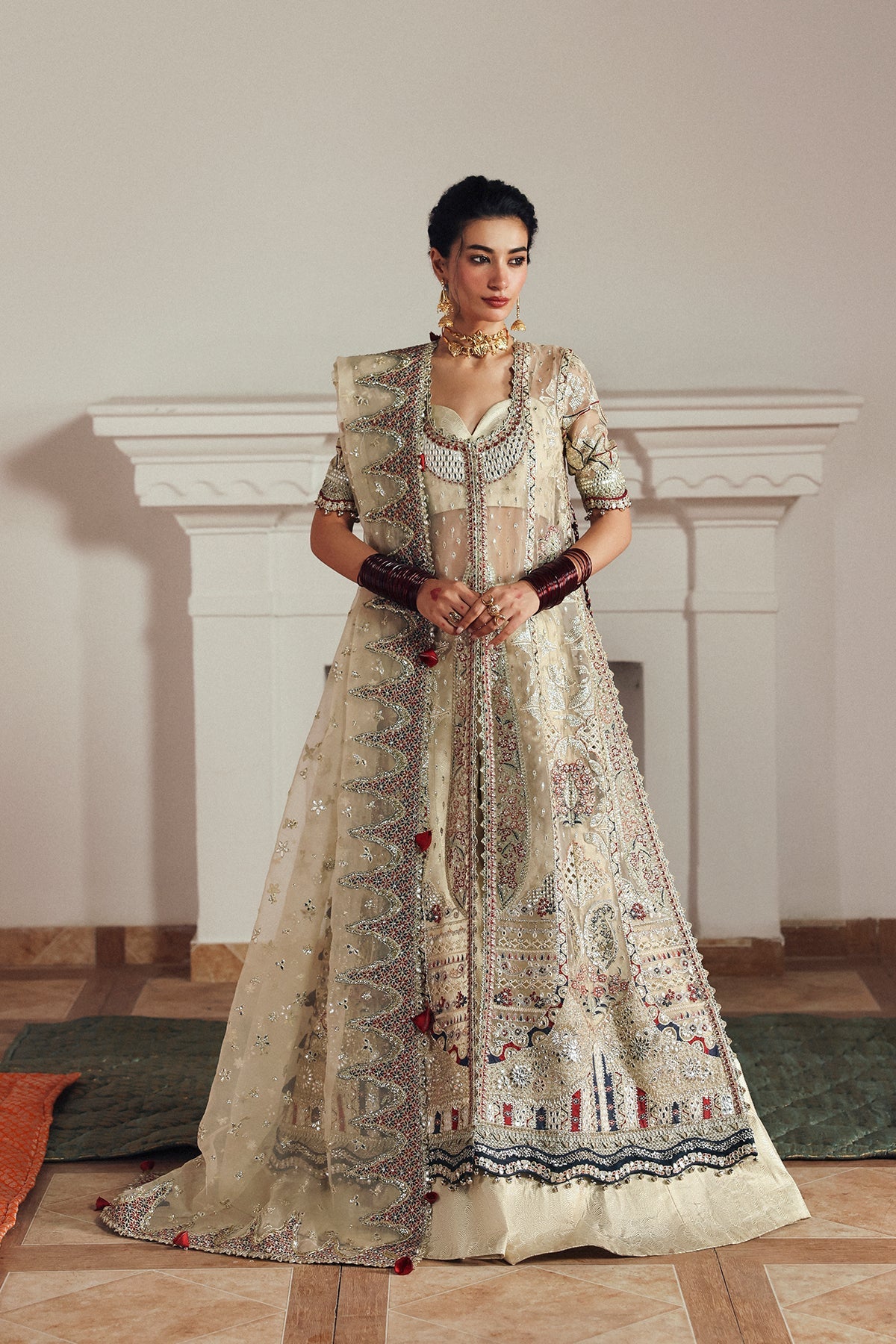 Afrozeh – Shehnai Wedding Formals ’25 “Shahnaz” | Luxury Embroidered Dress | Up to 50% OFF | Original Afrozeh Pakistan